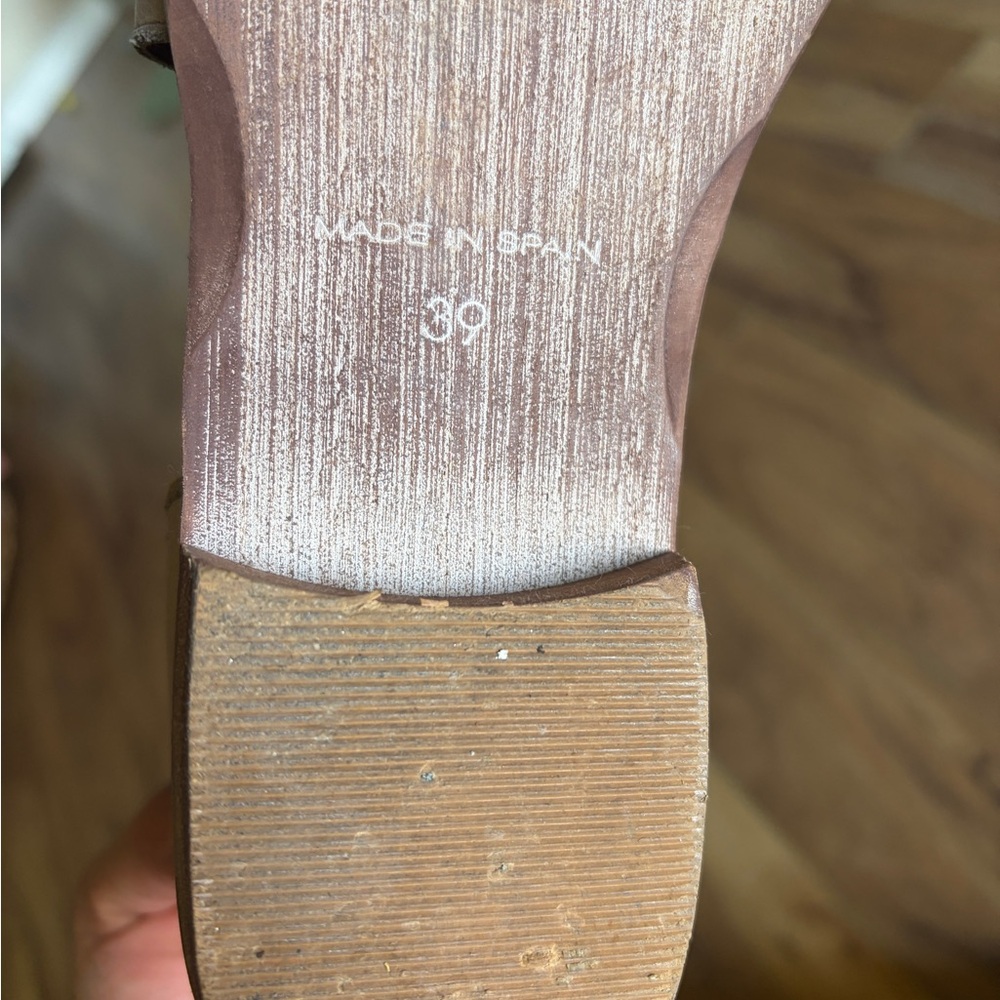 Free People Beige Leather D'Orsay Flats - Picture 5 of 5